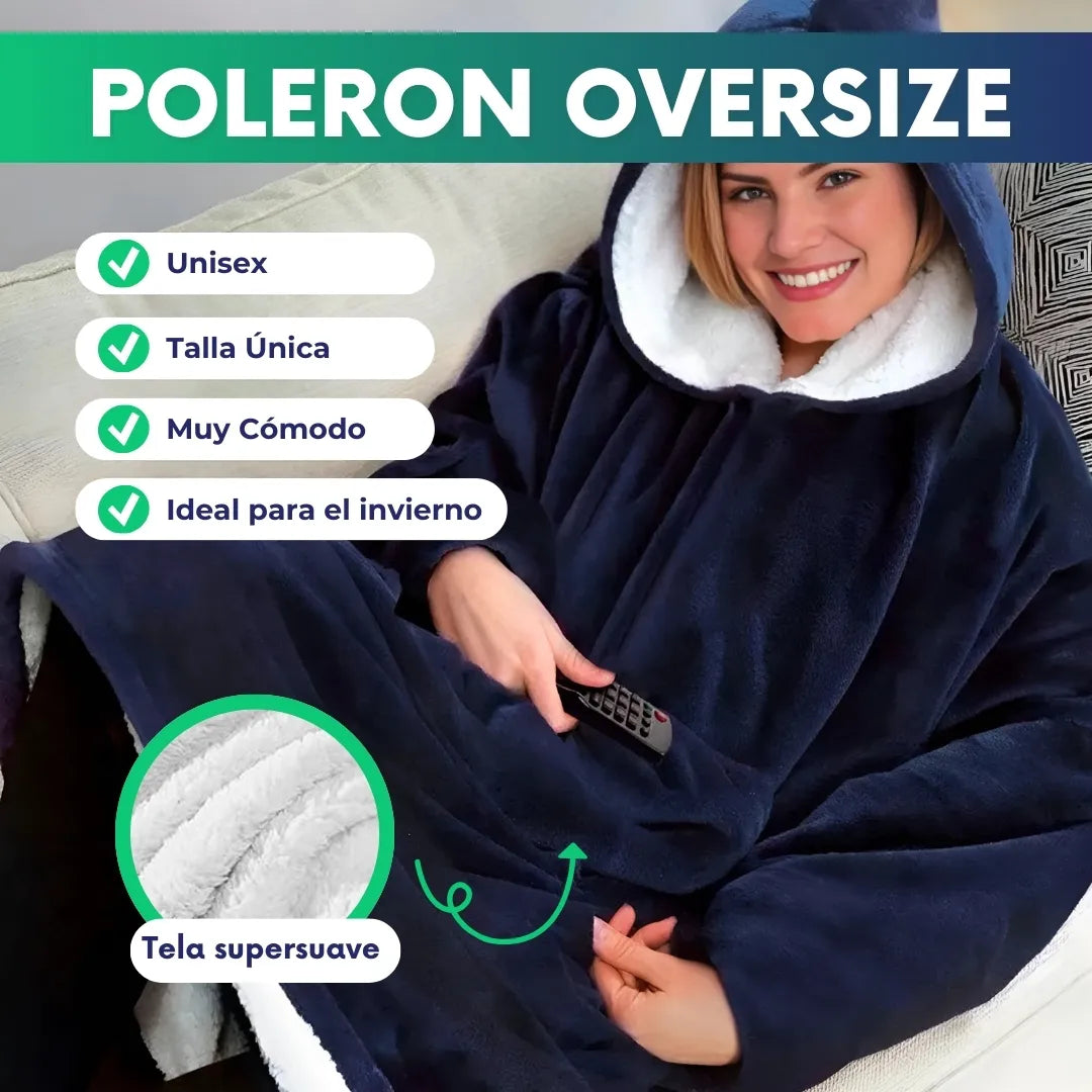 Poleron Oversize Polar Sherpa - Talla única