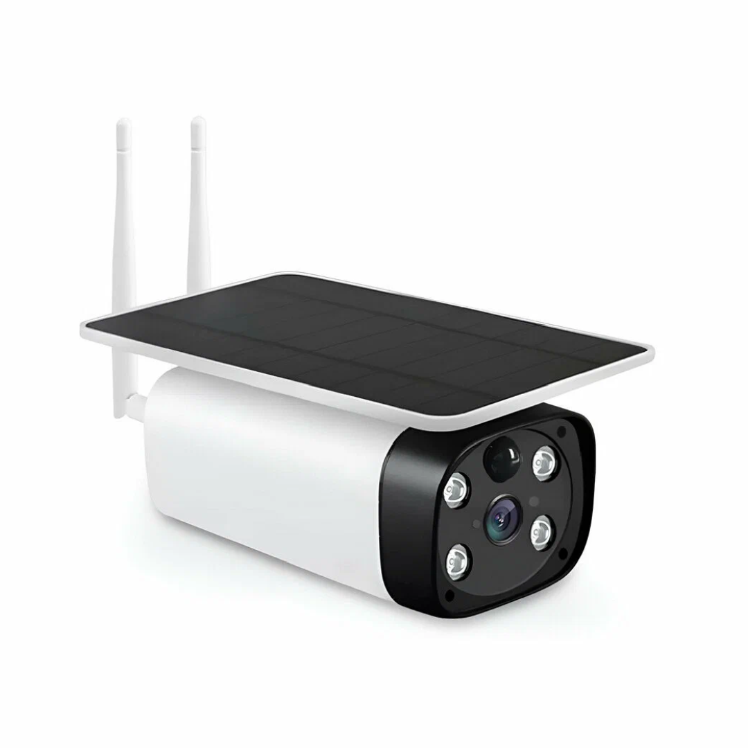 Cámara con panel Solar - Resolución Full HD 1080p para imágenes claras y nítidas