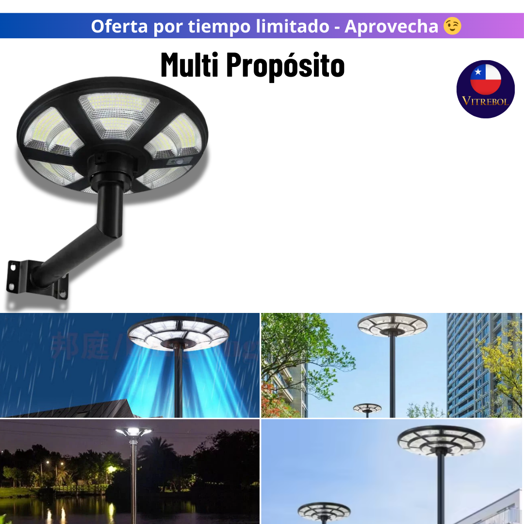 LAMPARA SOLAR TIPO REFLECTOR DE CALLE POTENCIA 1000 watts