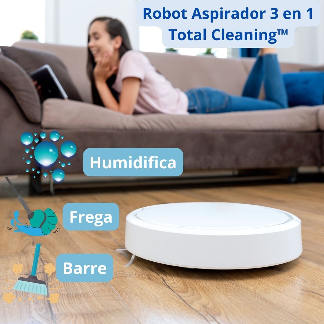 Robot Aspiradora 3 en 1 - Total Cleaning