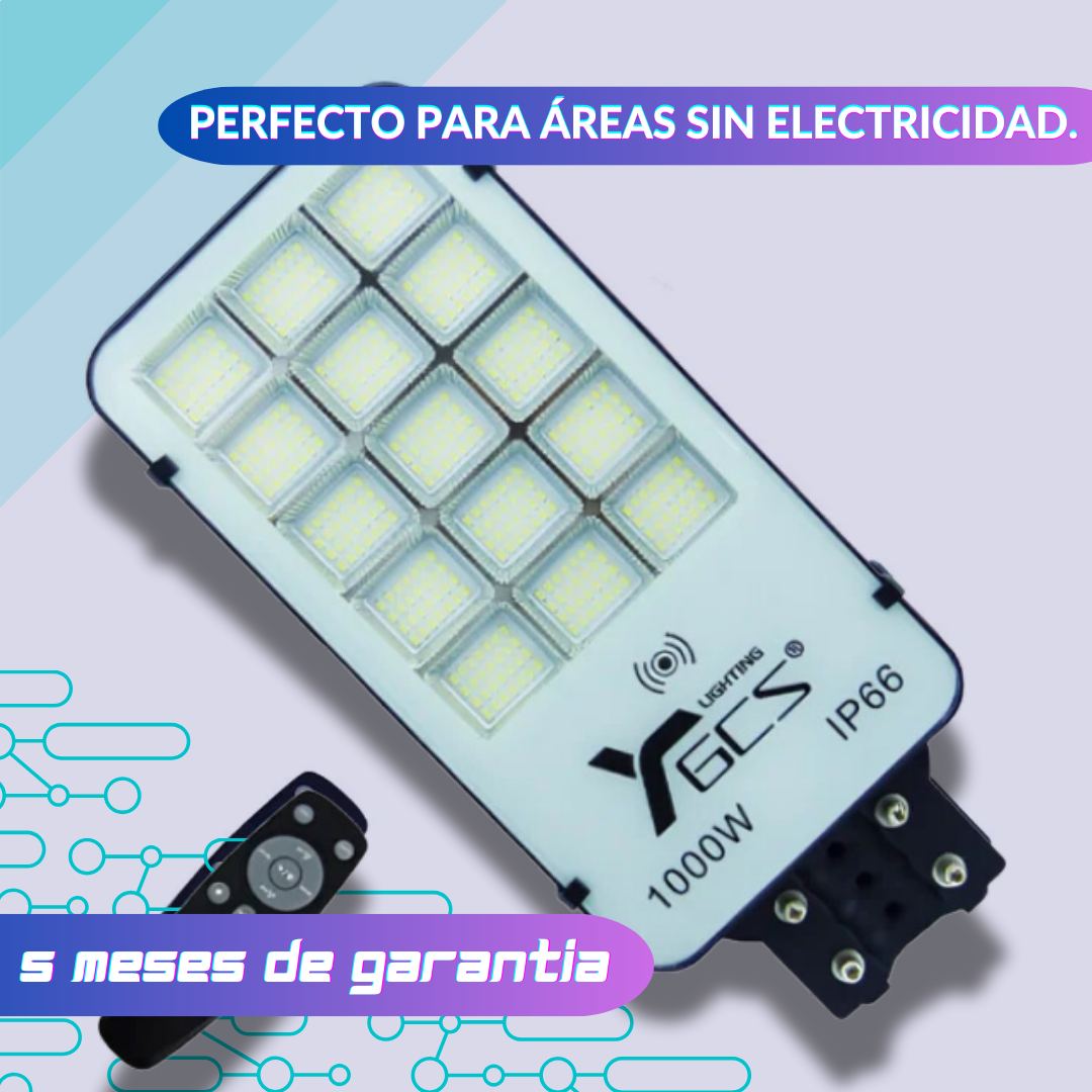 Foco Solar para Poste de 1000W ⚡