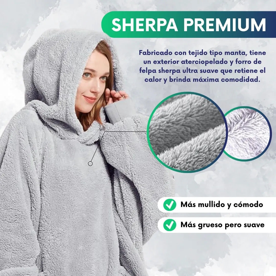 Poleron Oversize Polar Sherpa - Talla única