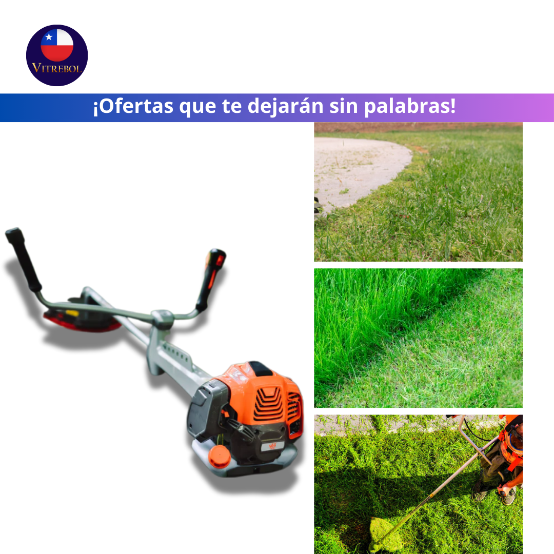 Motosierra, Cortasetos, Orilladora y Desbrozadora 4 en 1 con Motor de 52cc y 2.2Hp
