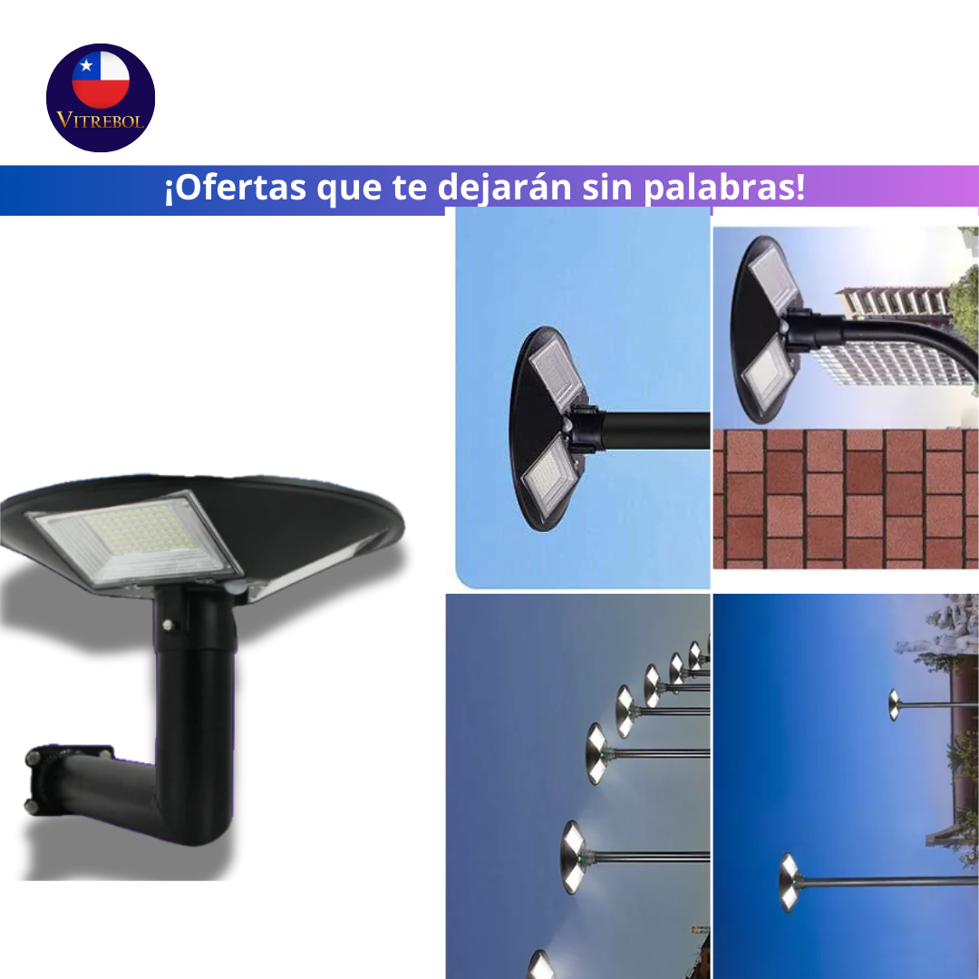 Foco Solar LED 300 watts Iluminación Potente y Eficiente para Exteriores