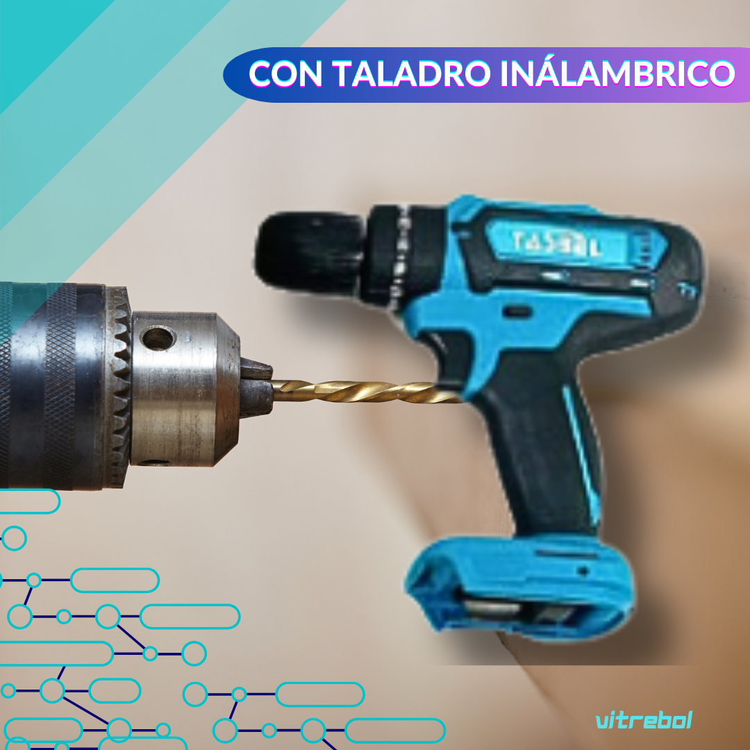 Kit de 6 Herramientas 98v - Taladro, llave de impacto, esmeril angular, rotomartillo, mini sierra y sierra circular