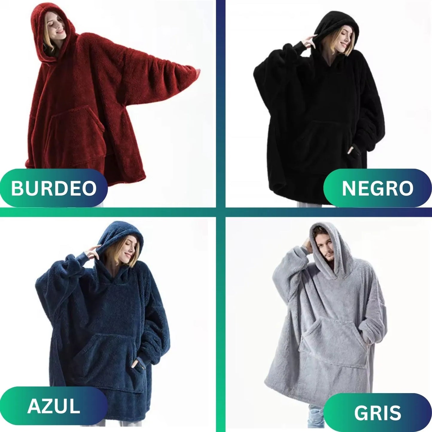Poleron Oversize Polar Sherpa - Talla única