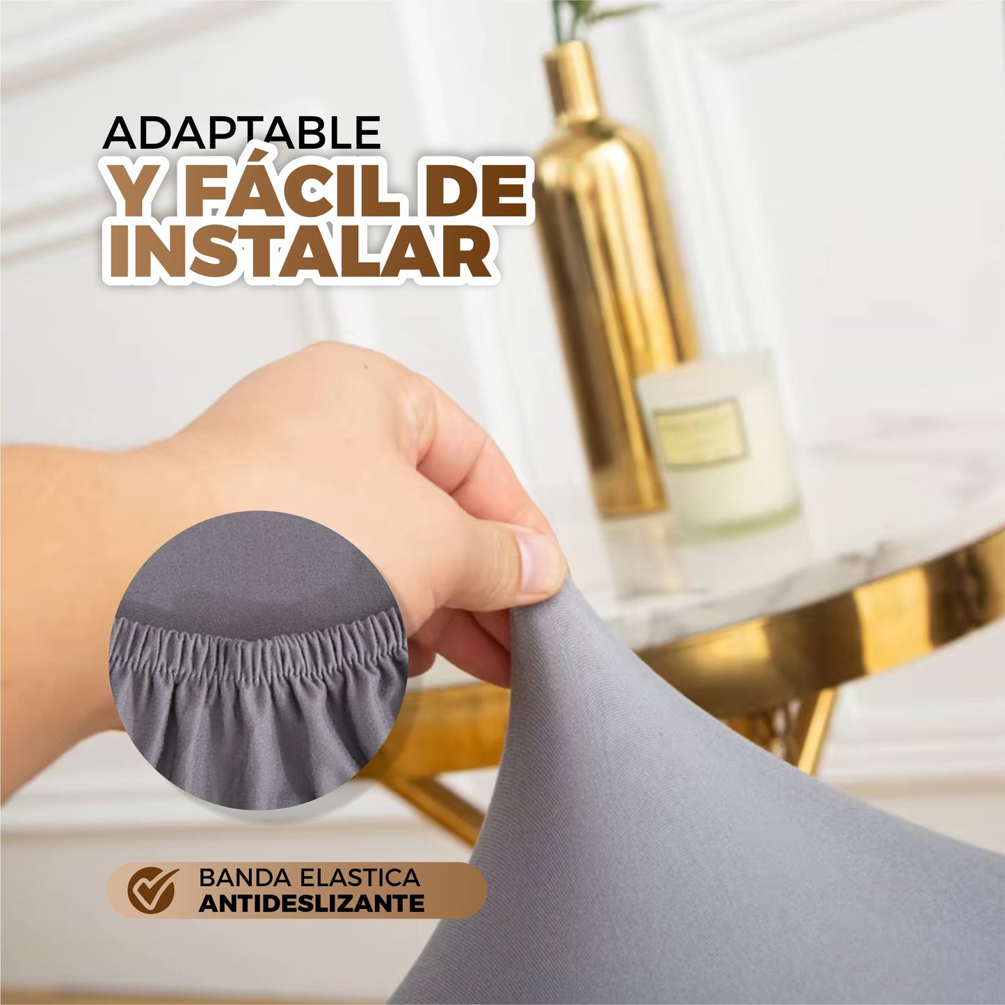 Set 2 Fundas Elásticas Adaptables Para Sillas - BeautyChair©