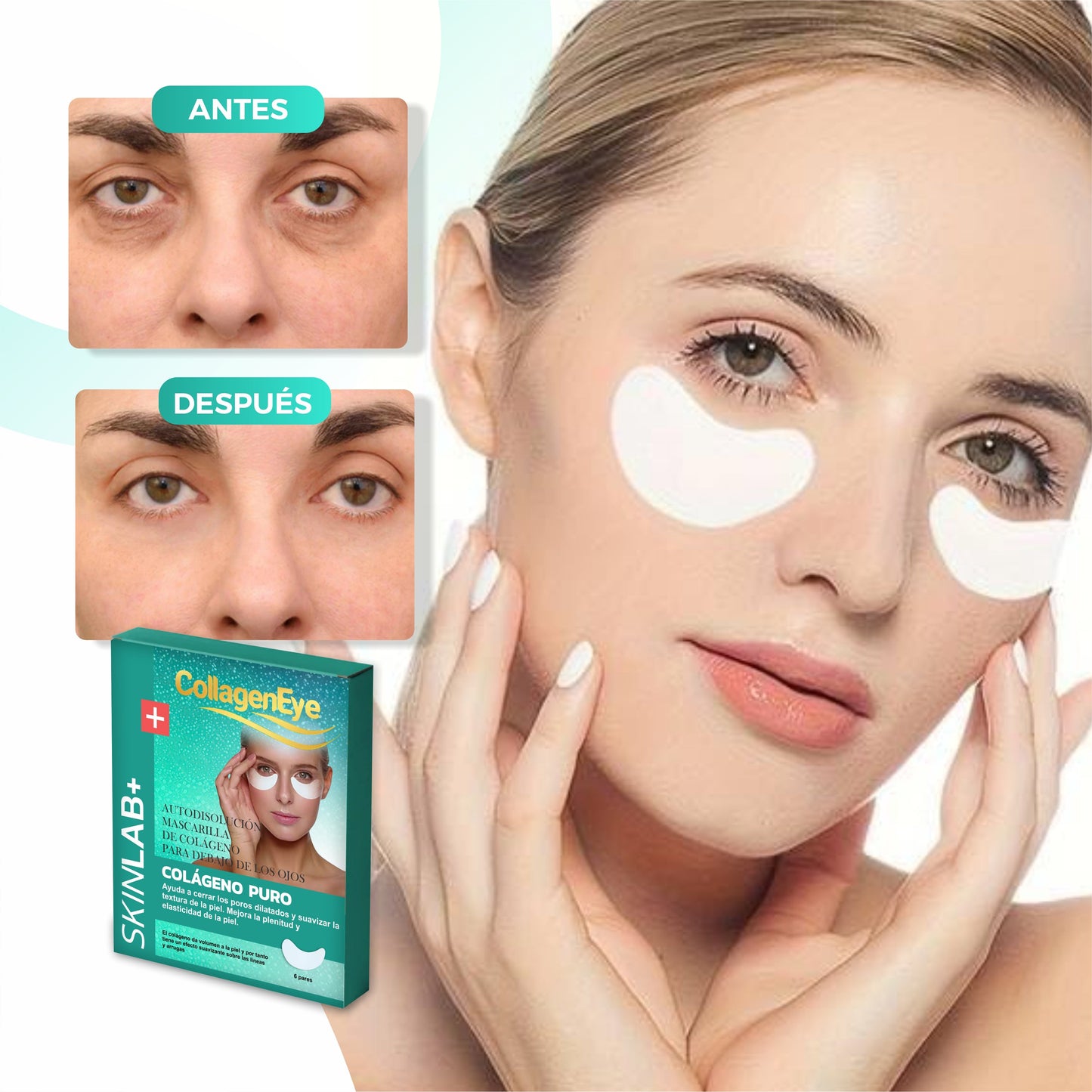 Nuevo Método Soluble De Colágeno Reafirmante Antiedad - CollagenEye©