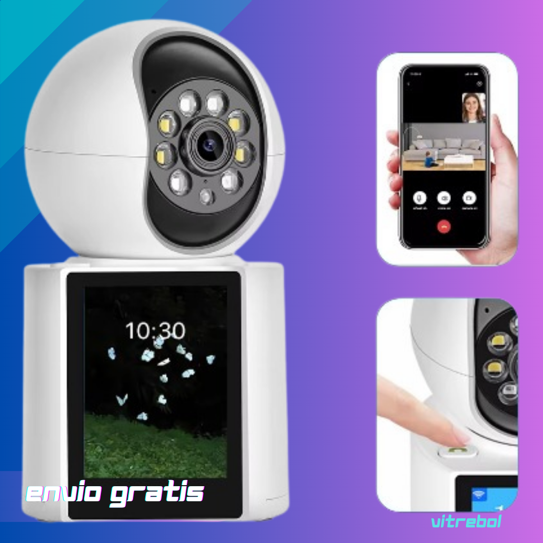 Camara De Seguridad con Videollamada 2k 3mp