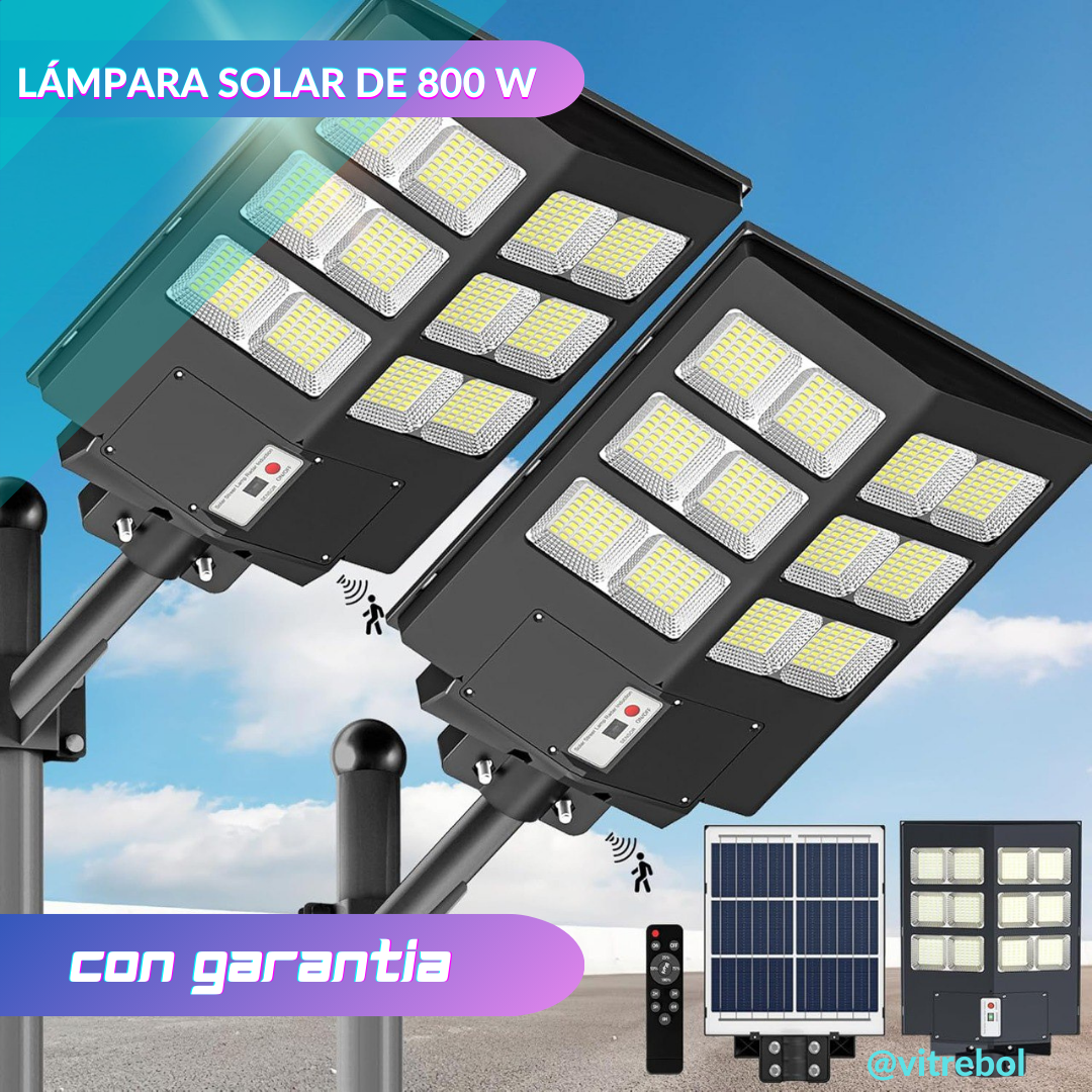 Lámpara Solar de 800 watts - Ilumina hasta 200 m2