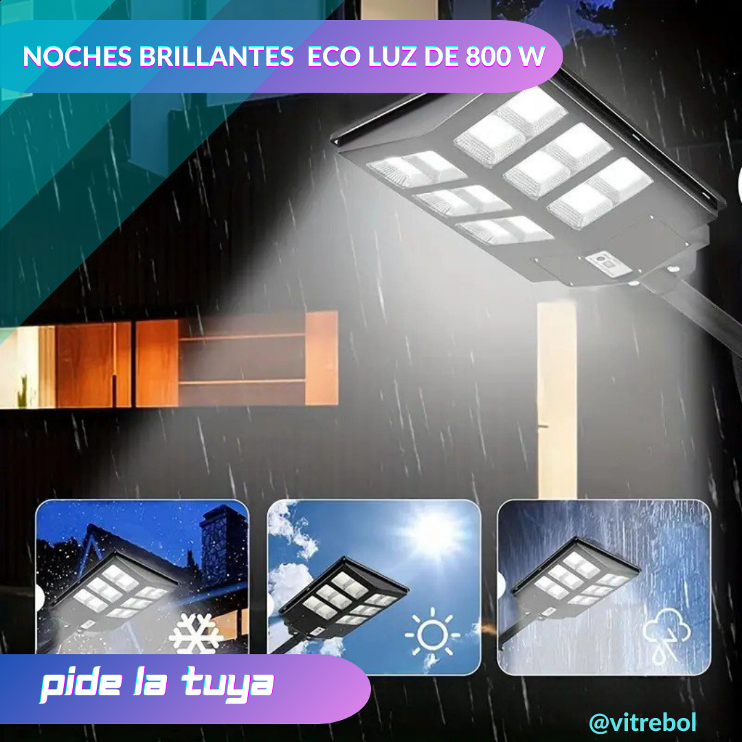 Lámpara Solar de 800 watts - Ilumina hasta 200 m2
