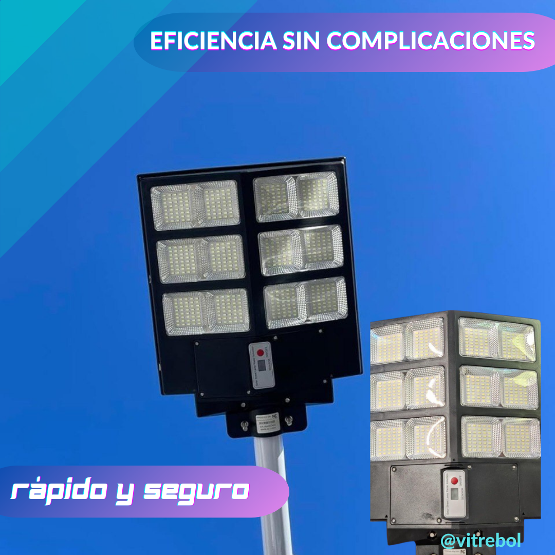 Lámpara Solar de 800 watts - Ilumina hasta 200 m2