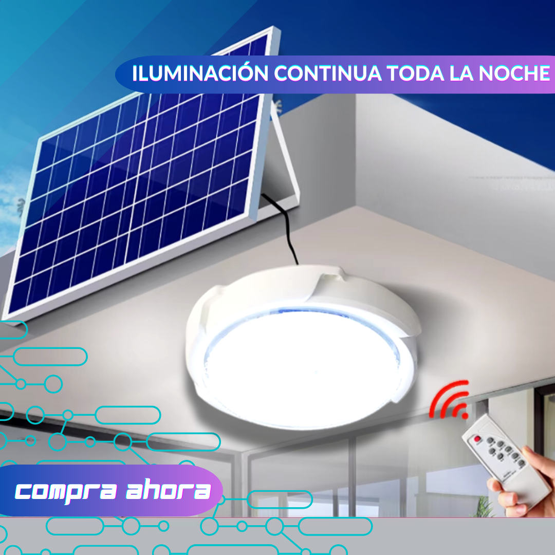 Luz Solar de 300W para Interiores y Exteriores ☀️