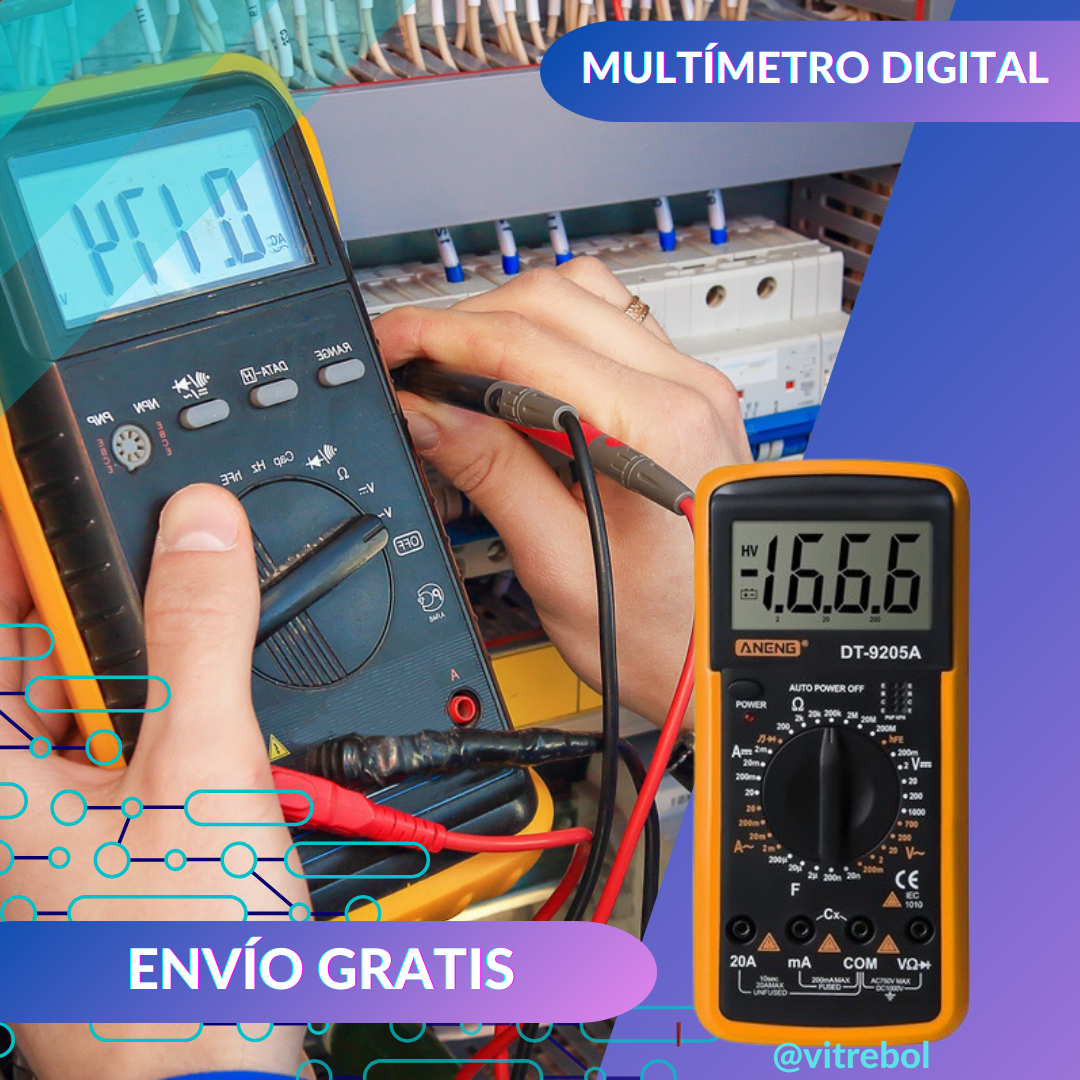 Multímetro Digital perfecto, Facilita tu Trabajo de medición