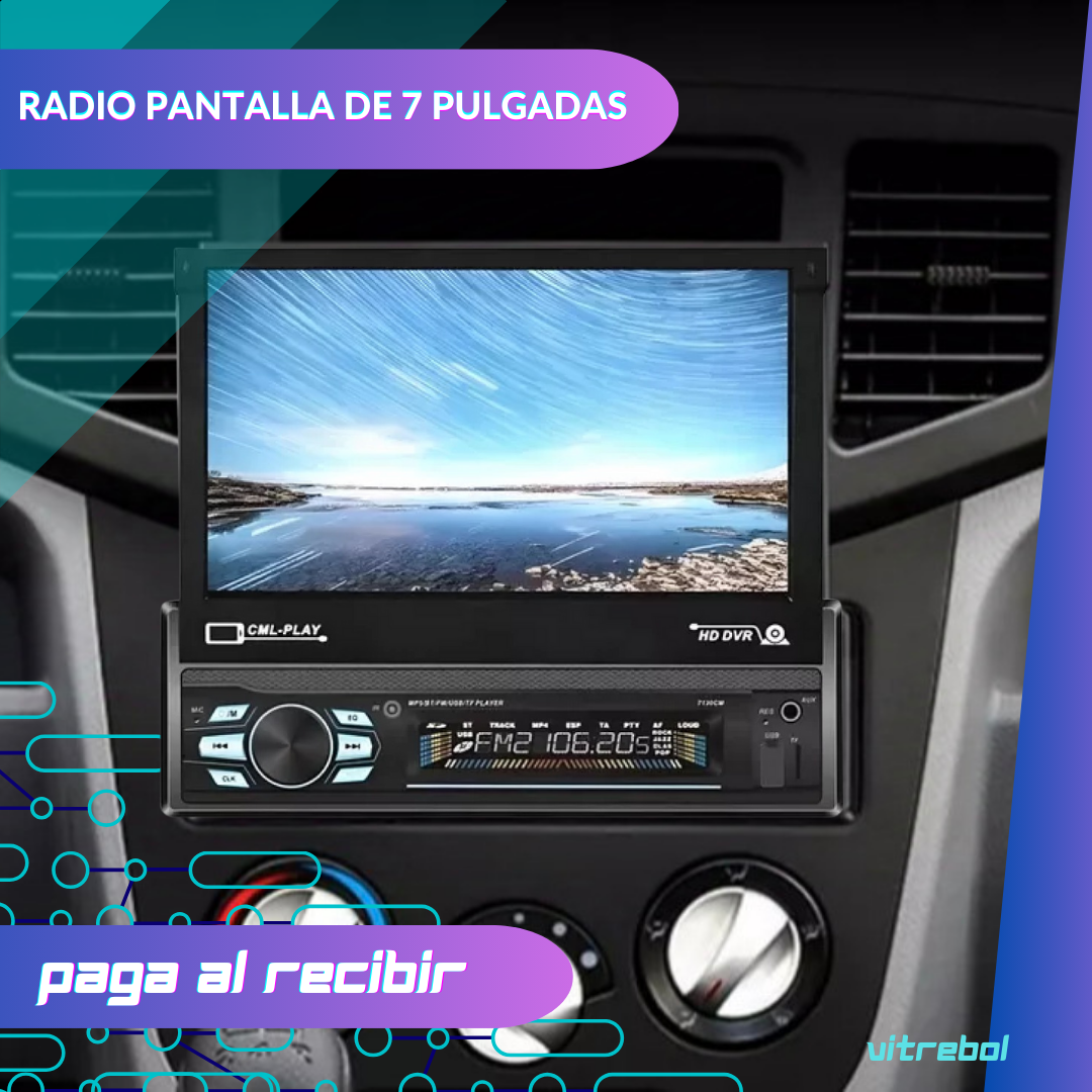 Conduce con estilo: Pantalla HD de 7 pulgadas y control por voz