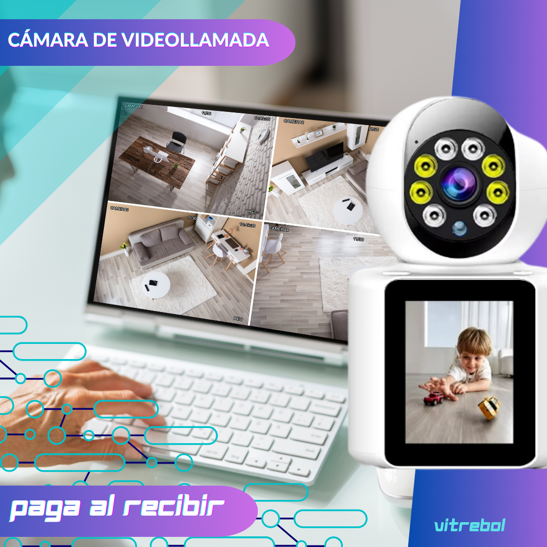 Camara De Seguridad con Videollamada 2k 3mp