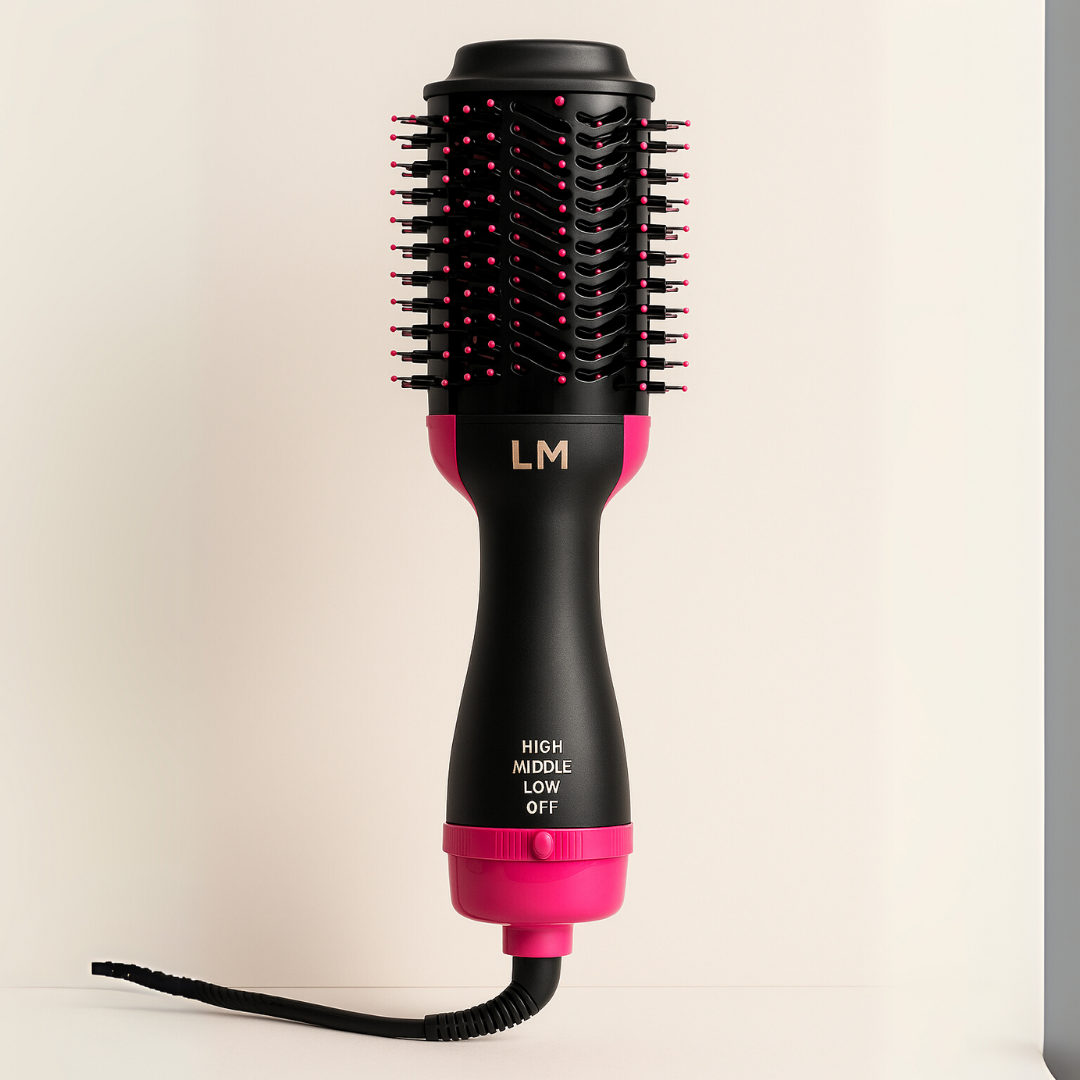 Beauty Tools™ Cepillo Secador de Pelo 2 en 1 con Tecnología Cerámica | Volumen y Alisado Rápido – LM Beauty Tools