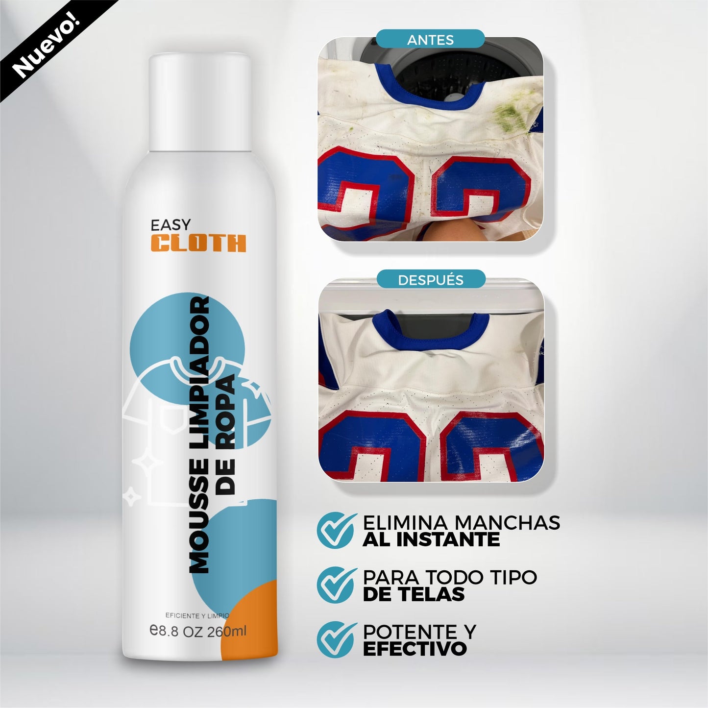 Espuma Quita Manchas Instantánea - EasyCloth©