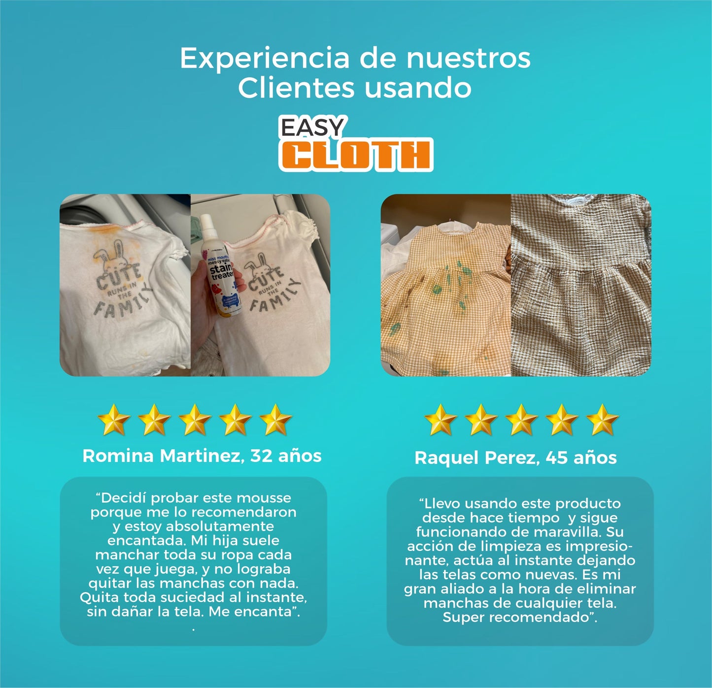 Espuma Quita Manchas Instantánea - EasyCloth©