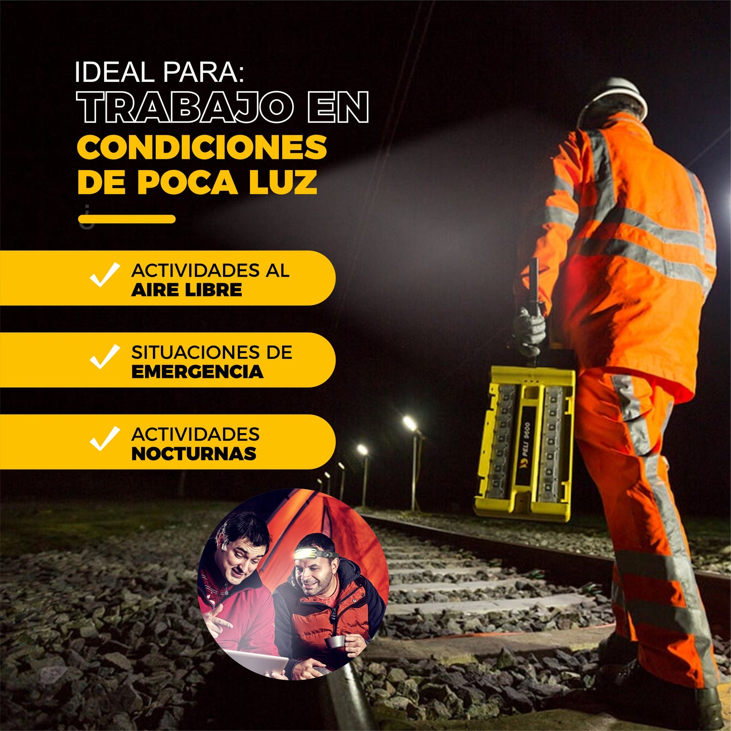 Linterna Orbital MegaPotente e Impermeable - HighVisión©