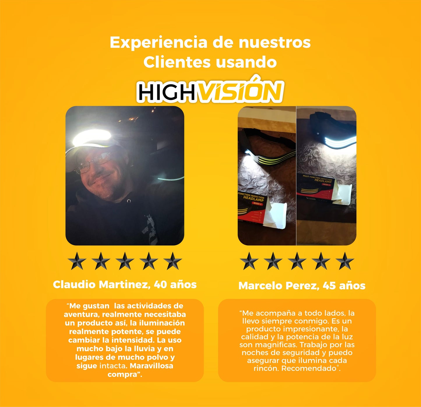 Linterna Orbital MegaPotente e Impermeable - HighVisión©