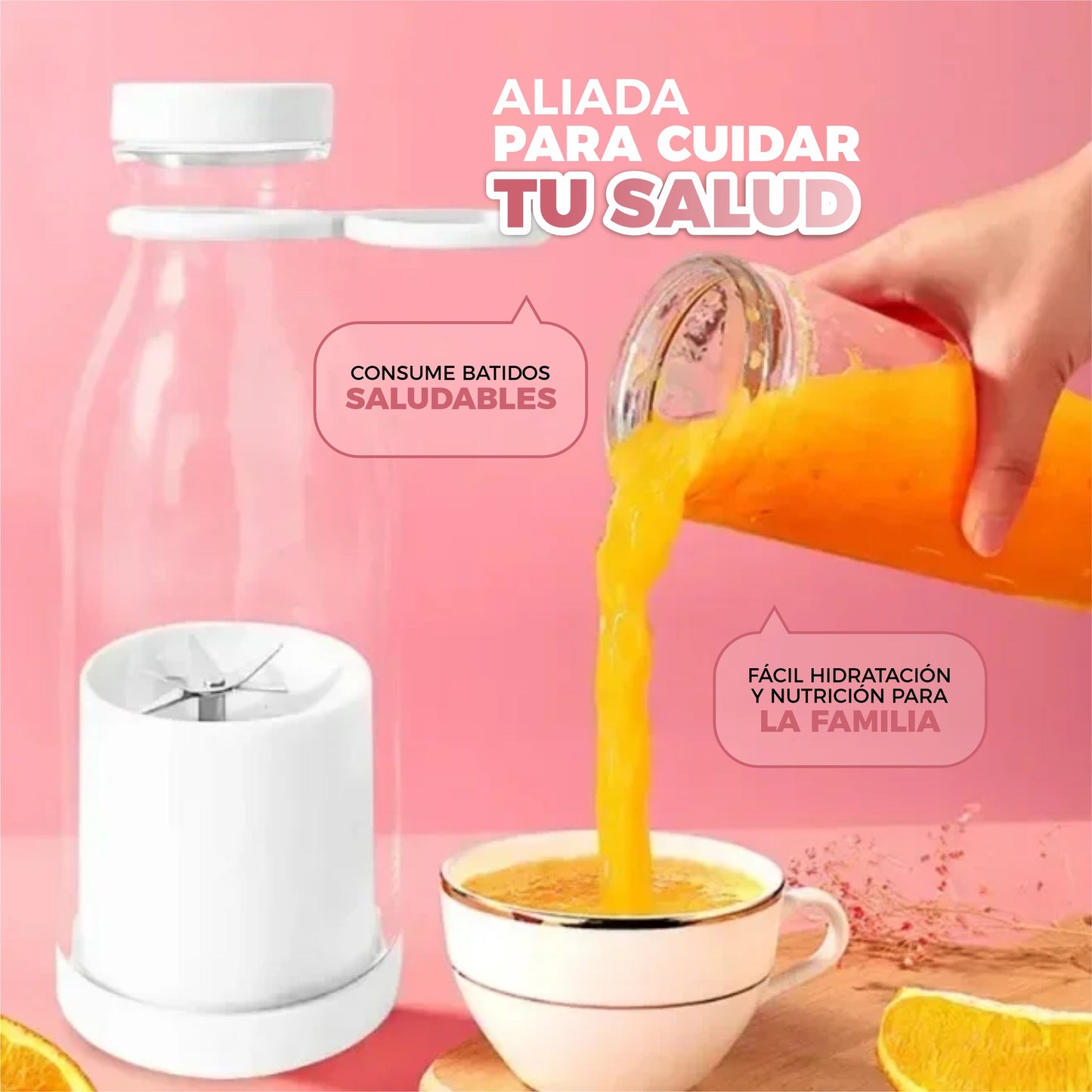 Potente Licuadora Portátil Multifuncional de Smoothie y Café - PowerMix©