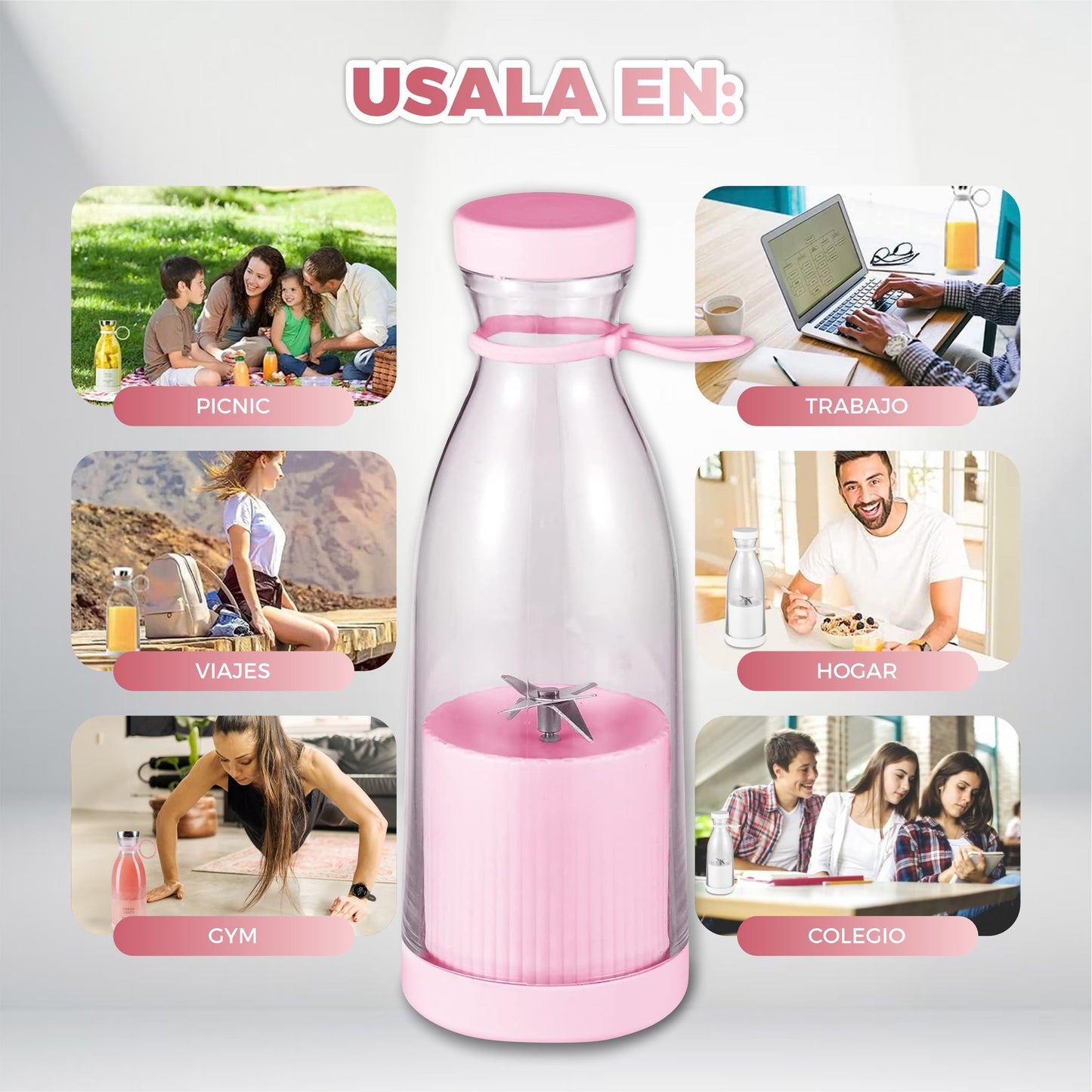 Potente Licuadora Portátil Multifuncional de Smoothie y Café - PowerMix©