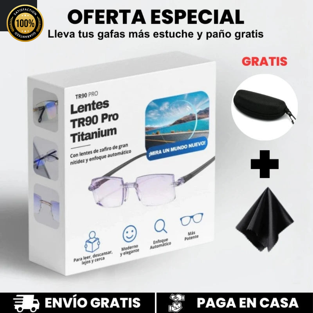 GAFAS MULTIFOCALES INTELIGENTES TR90 CON ZOOM AUTOMATICO, PROTECCION DE LUZ AZUL Y AMARILLA .