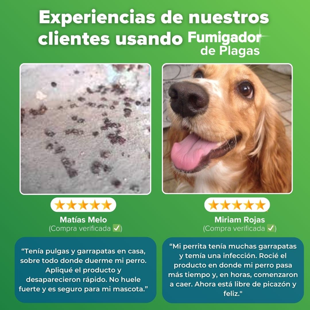 Fumigador de Garrapatas y Pulgas Domesticas