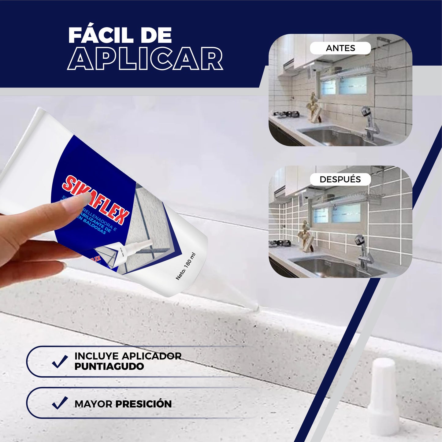 Silicona Rellenadora e Impermeabilizante De Grietas Multifuncional - SikaFlex©