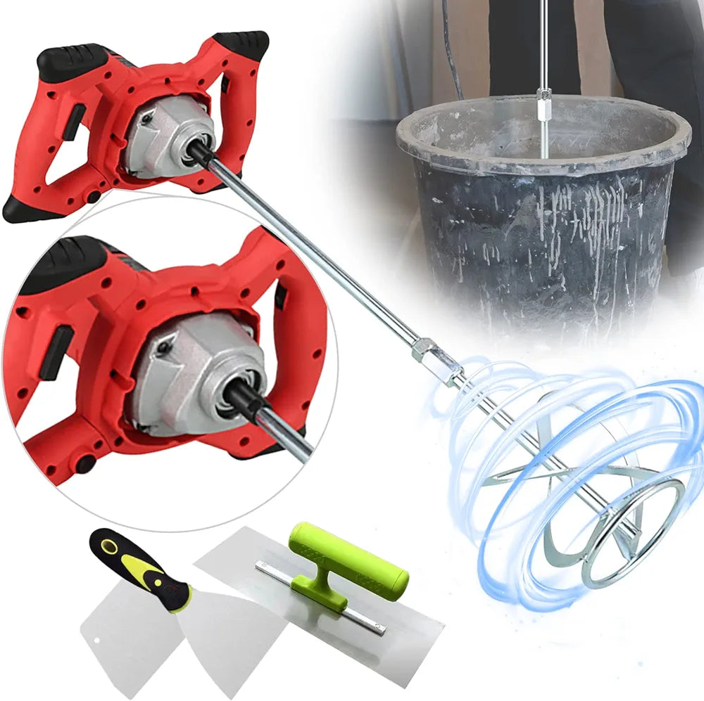 MEZCLADOR 1500 watts - para Cemento -Pintura -Hormigón -Barro- lechada.