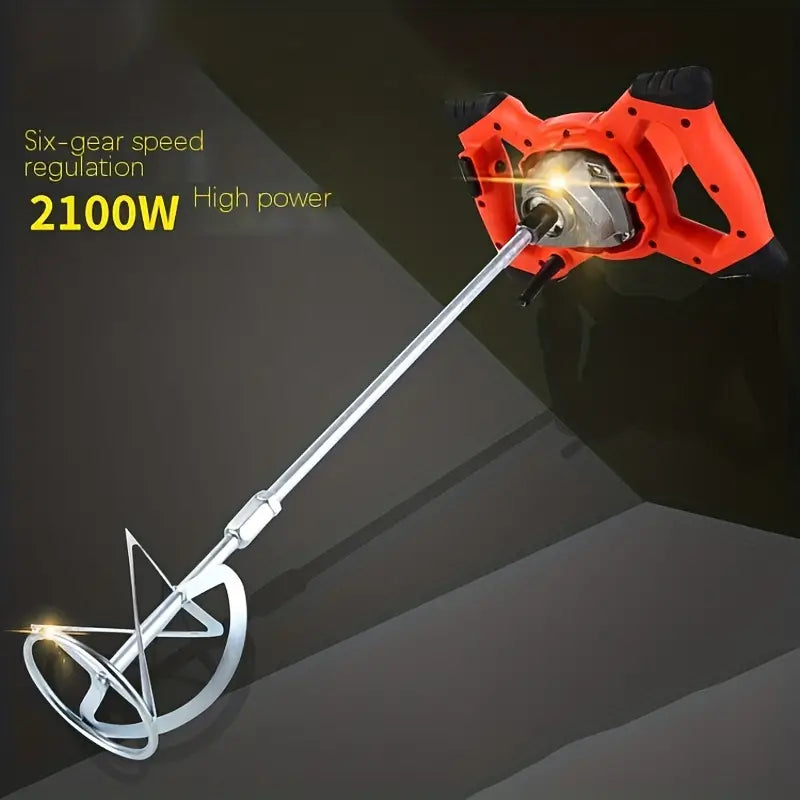 MEZCLADOR 1500 watts - para Cemento -Pintura -Hormigón -Barro- lechada.