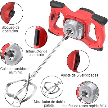 MEZCLADOR 1500 watts - para Cemento -Pintura -Hormigón -Barro- lechada.