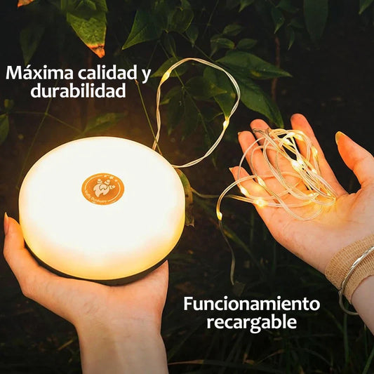 Luz led, guirnalda, linterna, power bank 4 en 1 - 10 metros