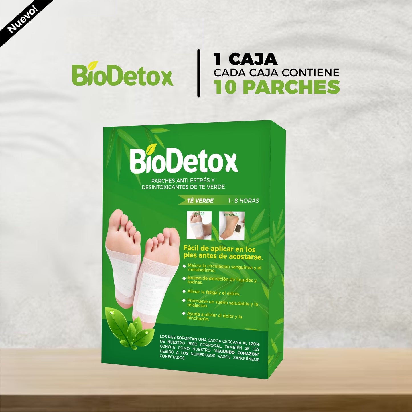 30x1 | Parches Desintoxica y Alivia dolores - BioDetox© (30 Unidades)