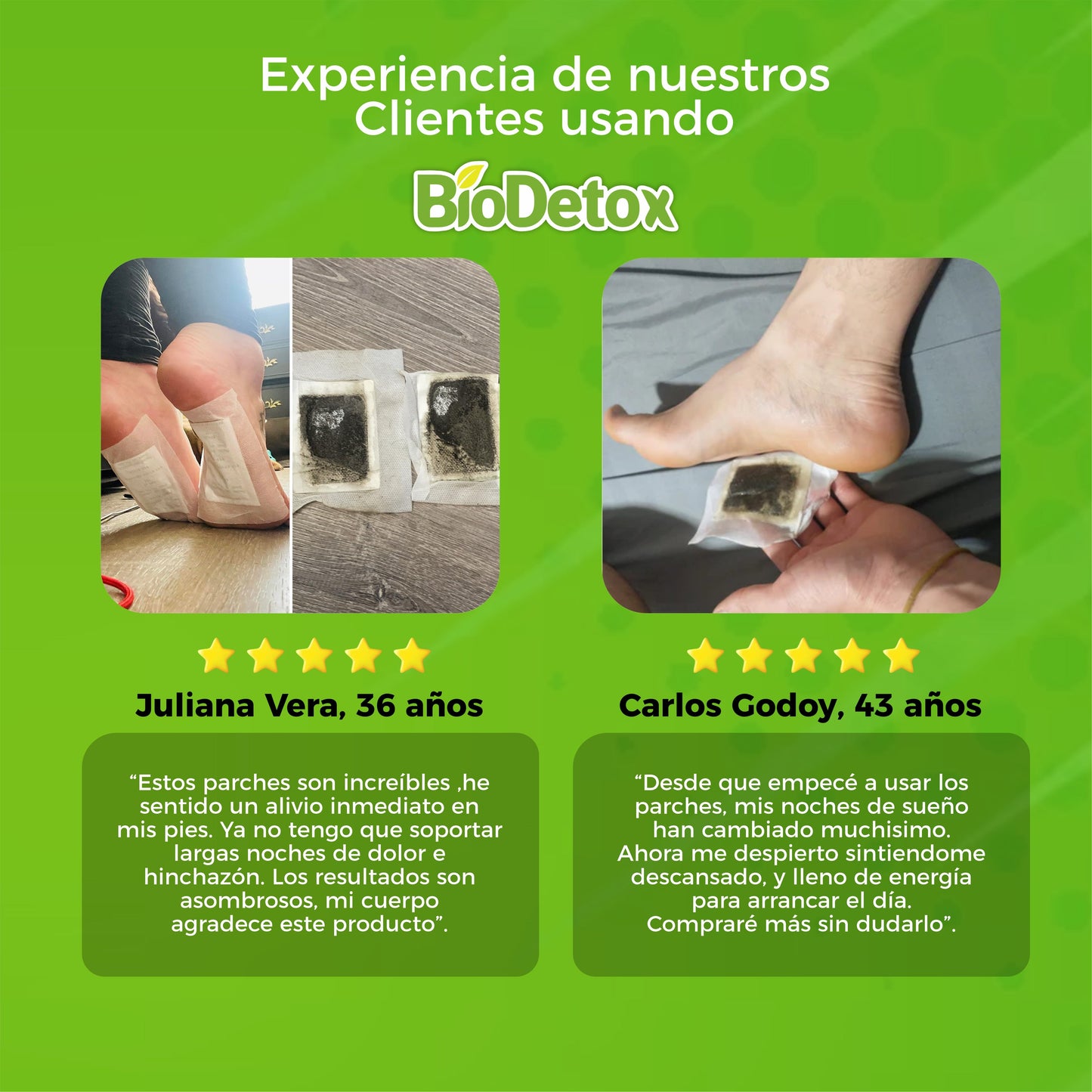 30x1 | Parches Desintoxica y Alivia dolores - BioDetox© (30 Unidades)