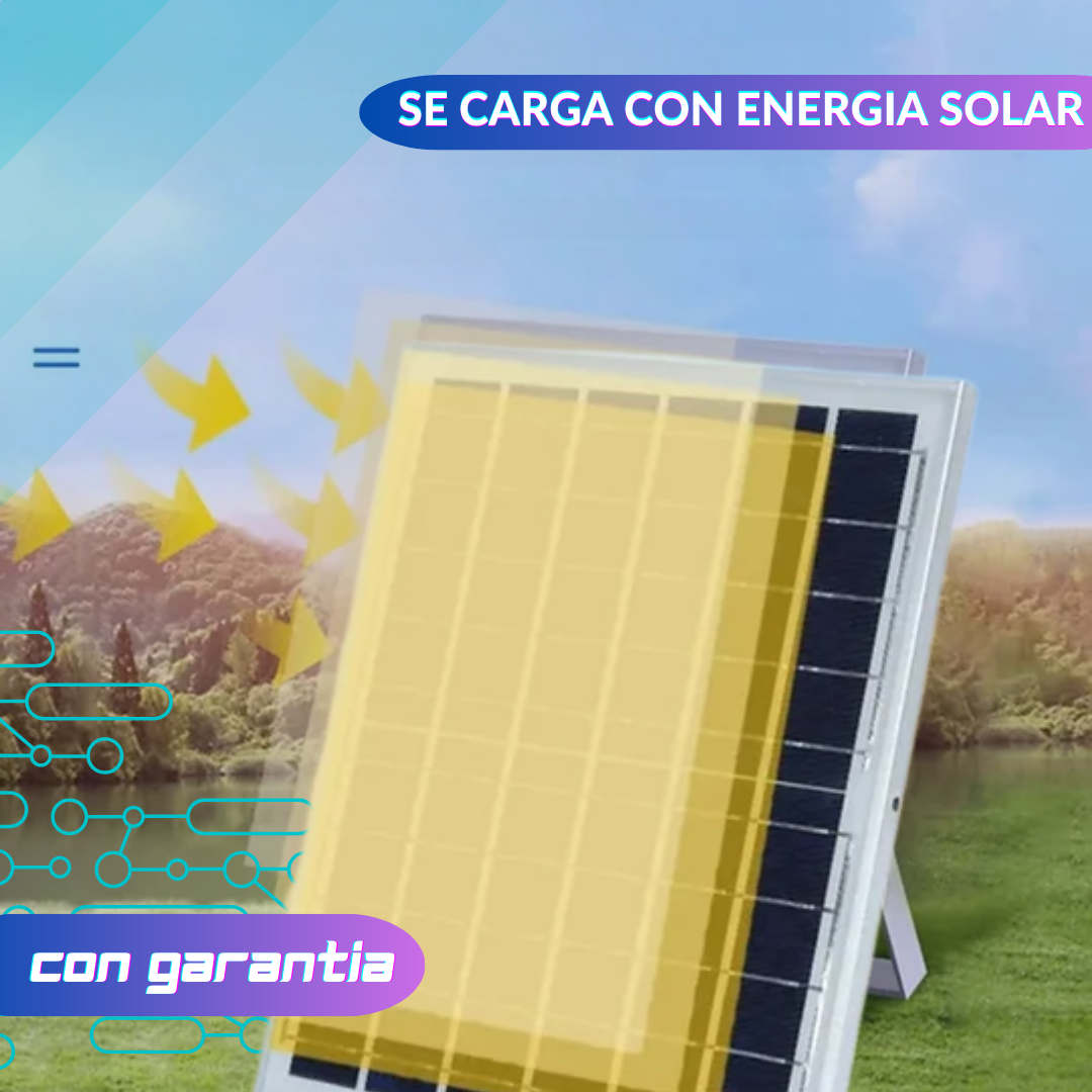 Luz Solar de 300W para Interiores y Exteriores ☀️