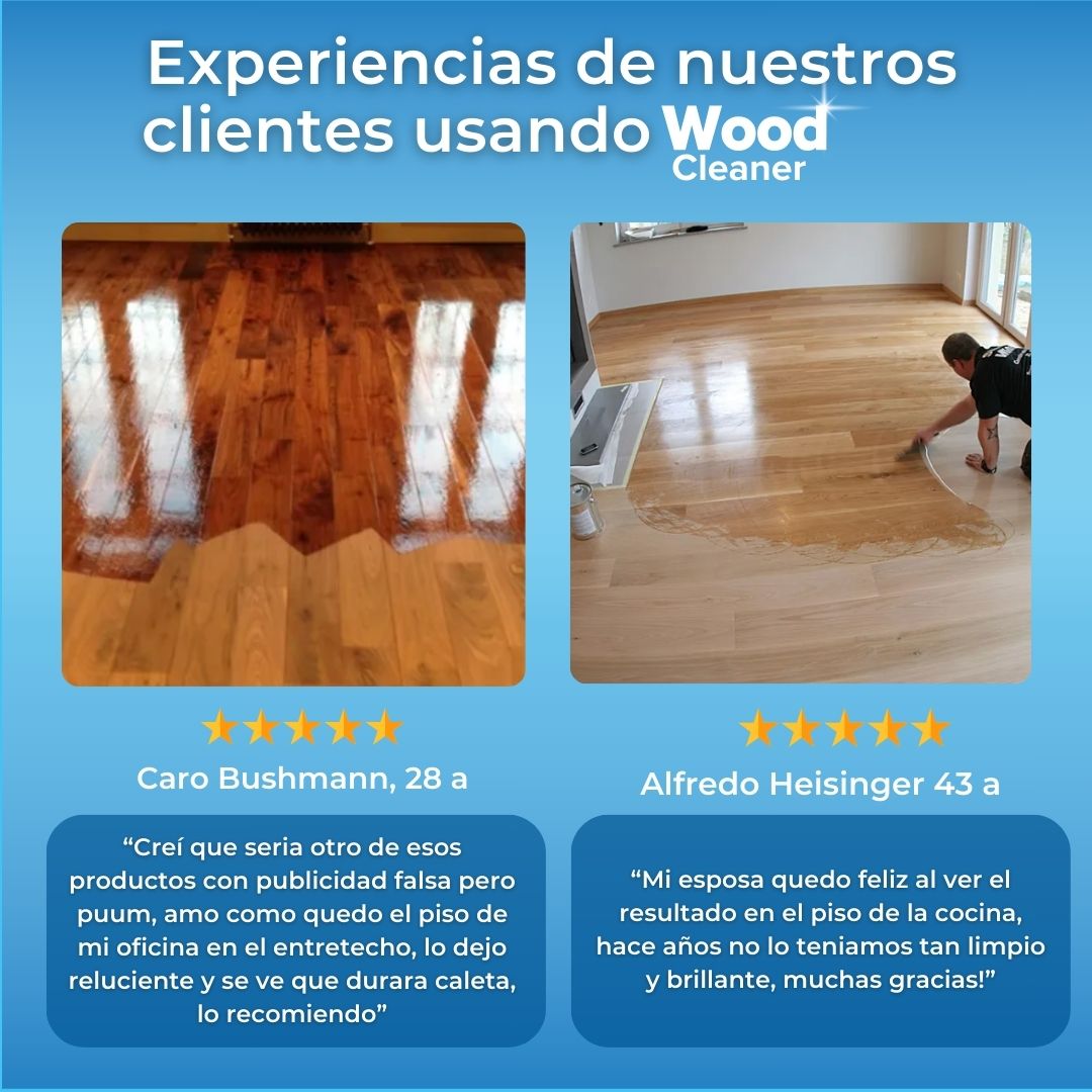 3x1 | Potente Renovador y Limpiador de Piso Flotante - WoodCleaner©