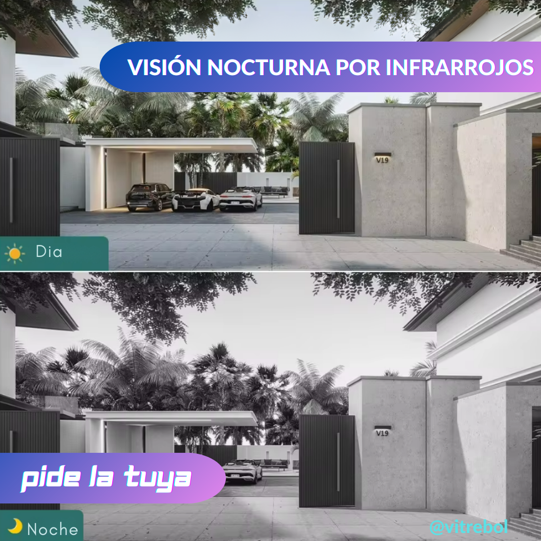 Camara de seguridad S-Mart carga con el sol y graba en full HD