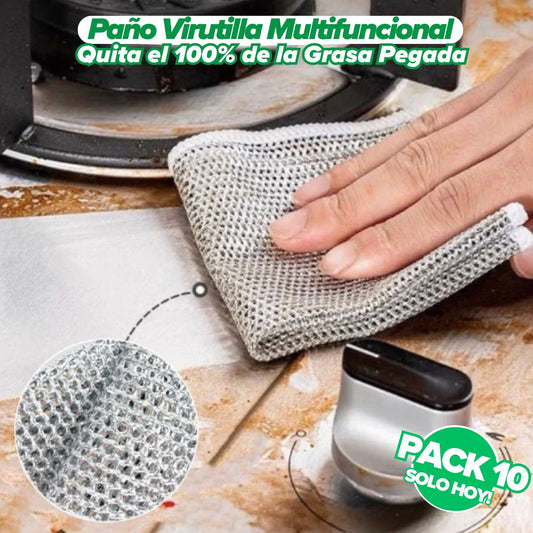 Pack de 10 Paños de Virutilla Multifuncional - MultiFlex®