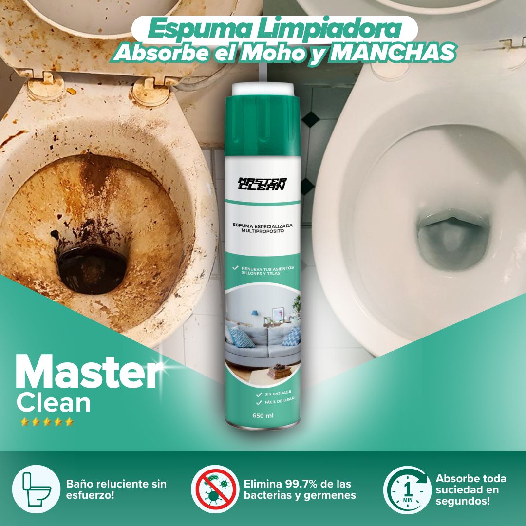 Espuma Especializada De Limpieza Multipropósito - MasterClean©