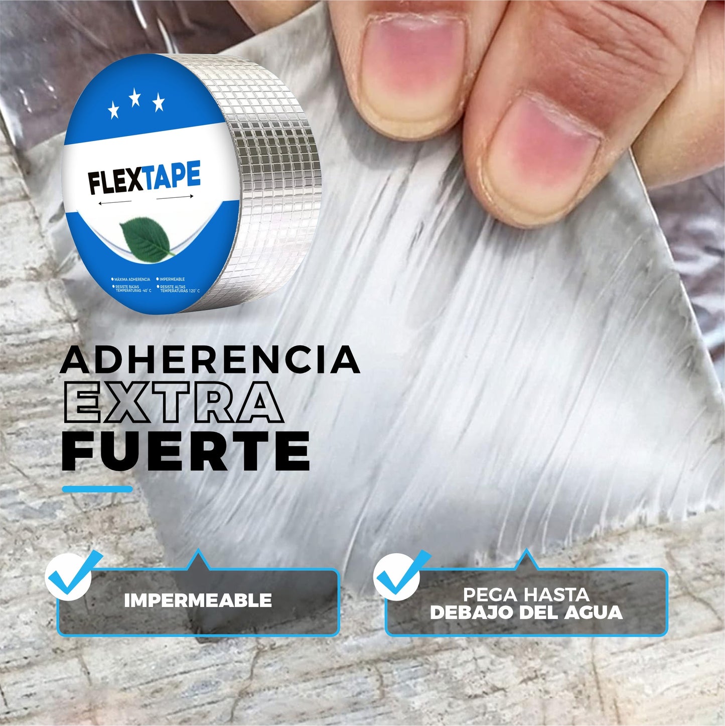 2x1 | Cinta Selladora Extra Fuerte e Impermeable - FlexTape©