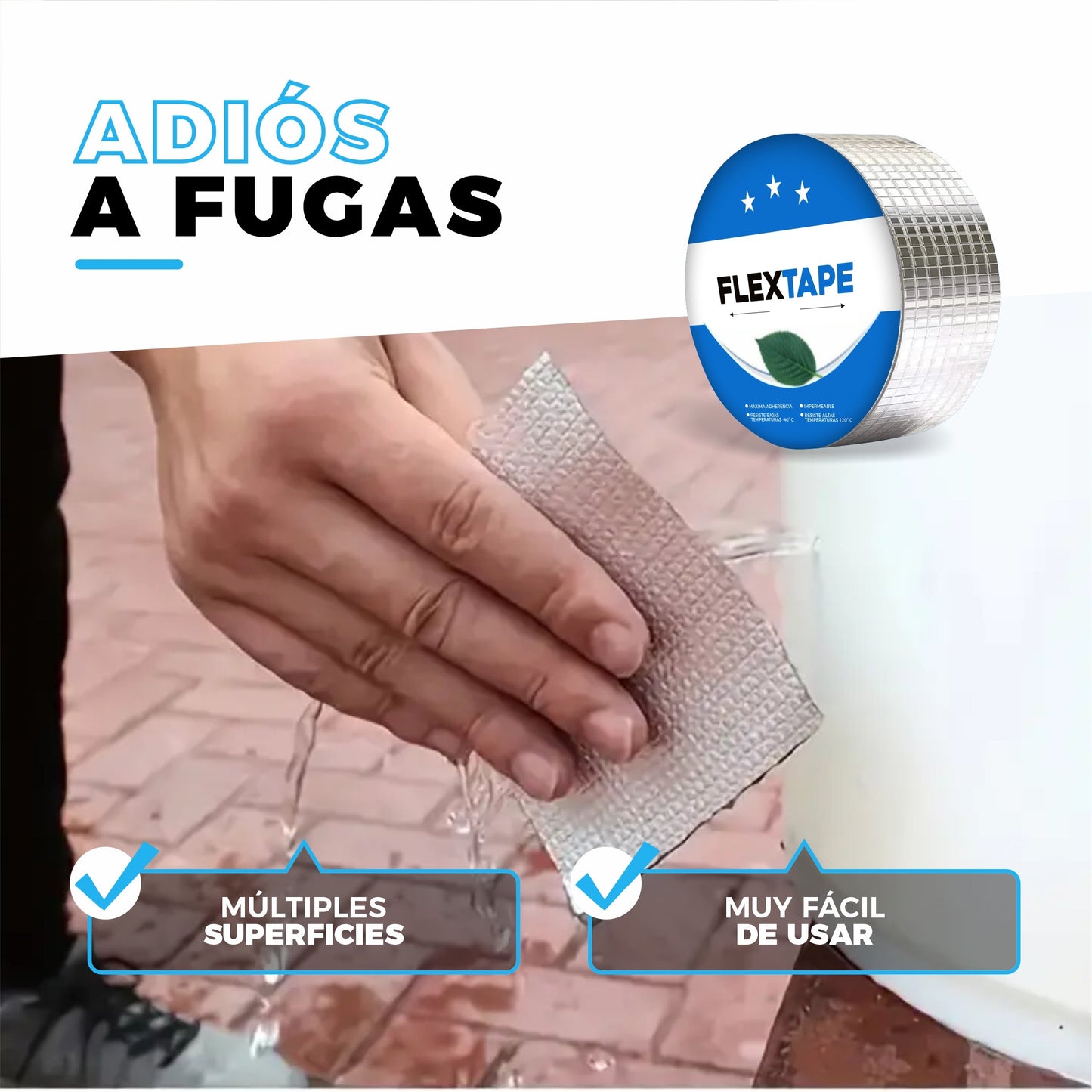 2x1 | Cinta Selladora Extra Fuerte e Impermeable - FlexTape©
