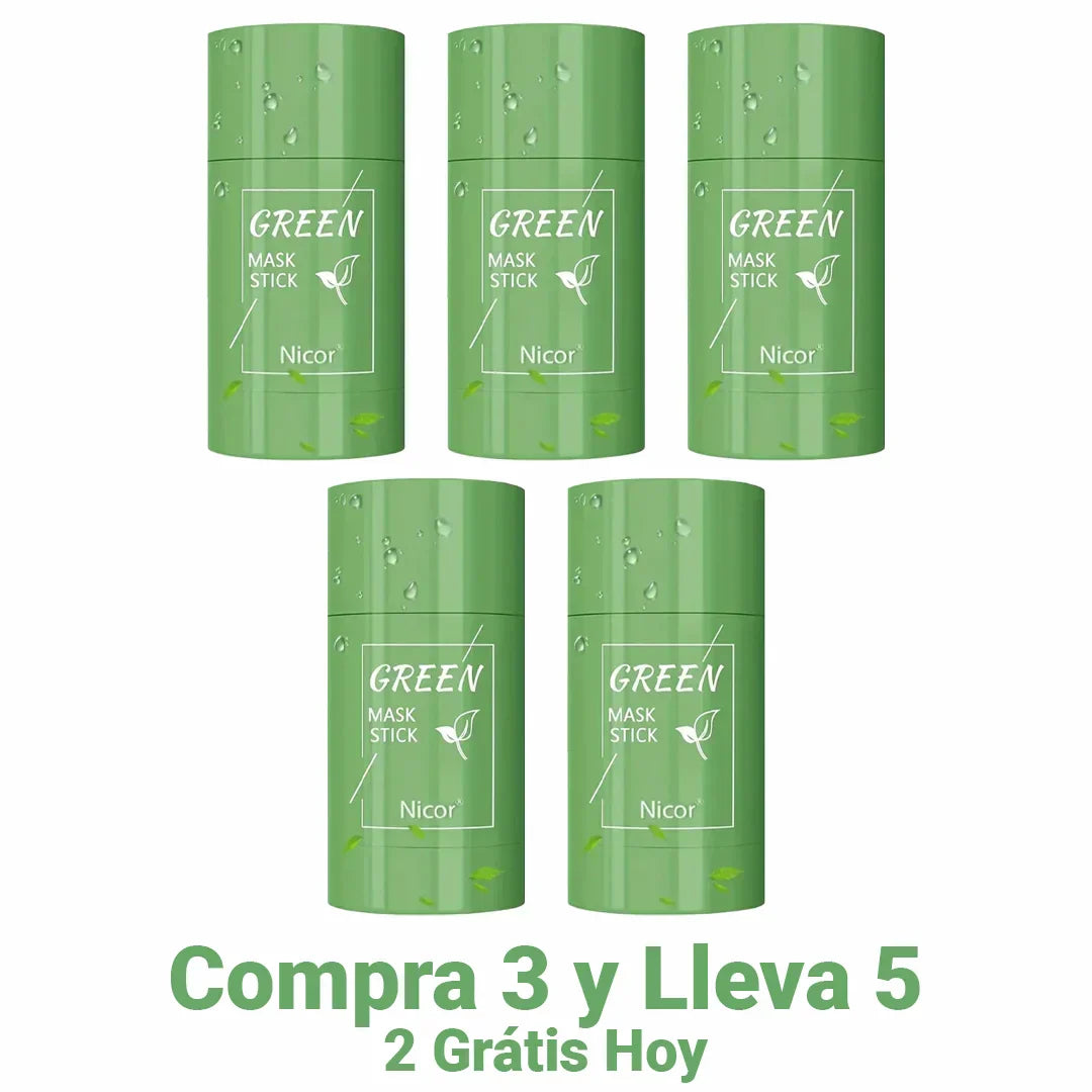Máscara de Té Verde y Arcilla Blanca - Green Skin [Anti grasa y acné]