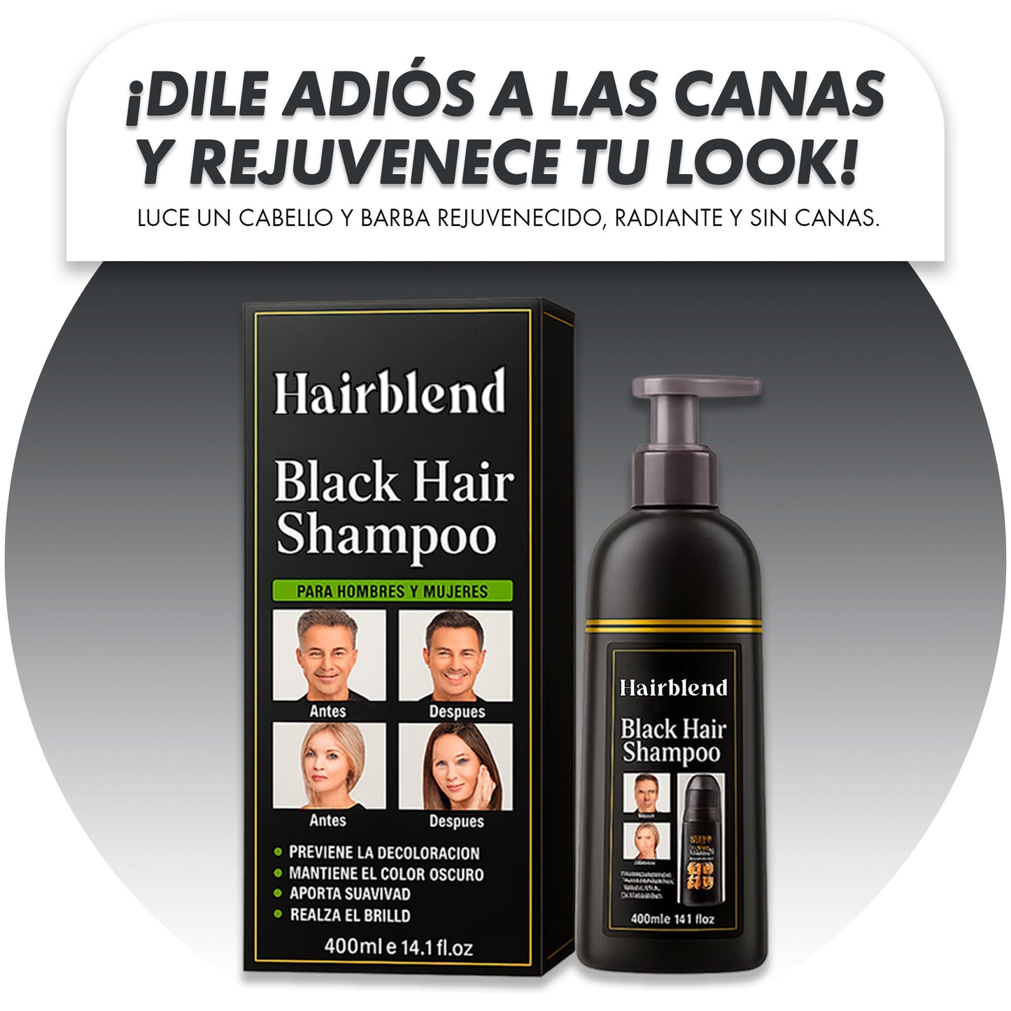 Shampoo anti canas 4 en 1