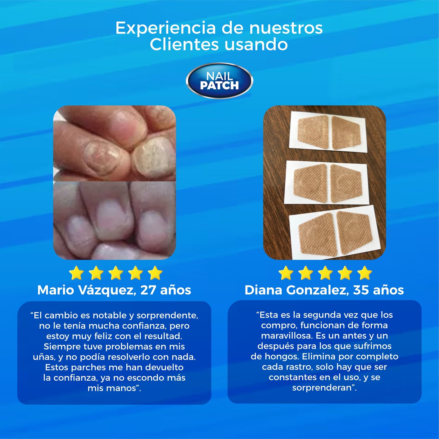 2x1 Parches AntiHongos y Regeneradores De Uñas - NailPatch®