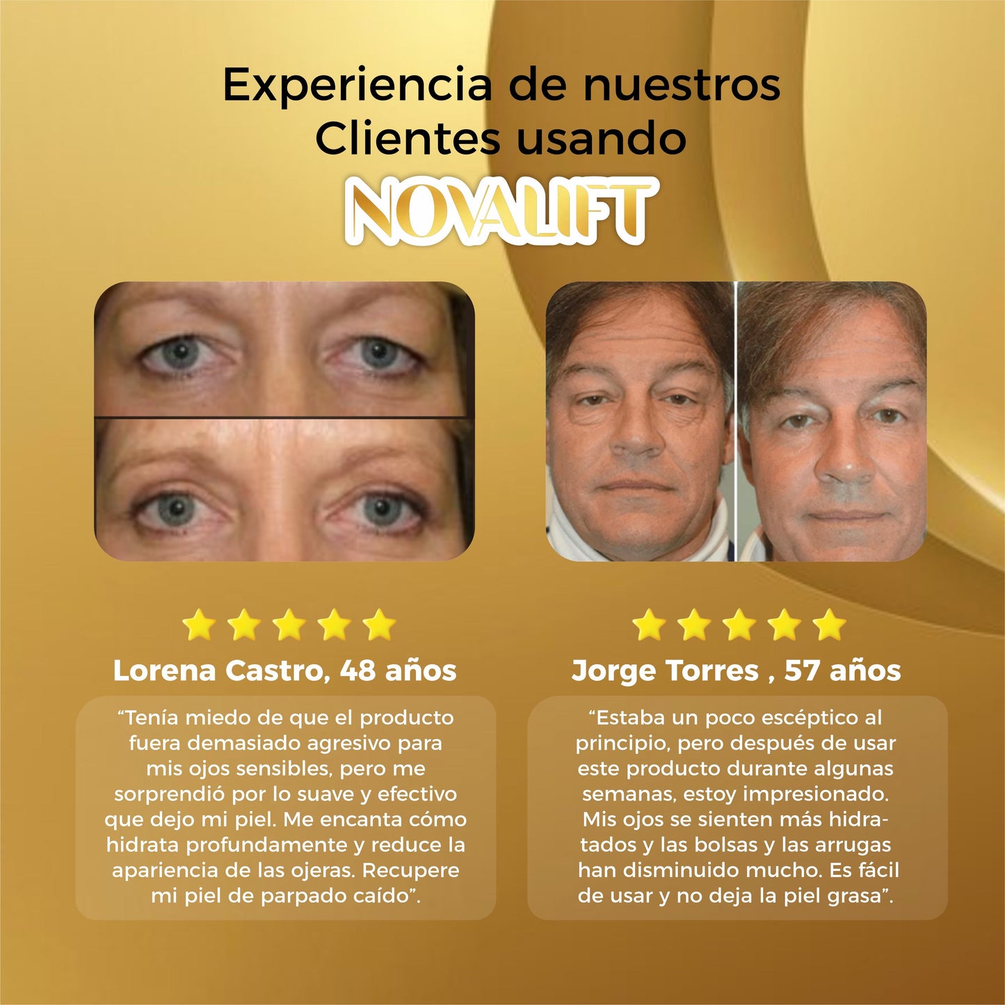 Crema Contorno De Ojos Anti Arrugas en Roll On - NovaLift©.