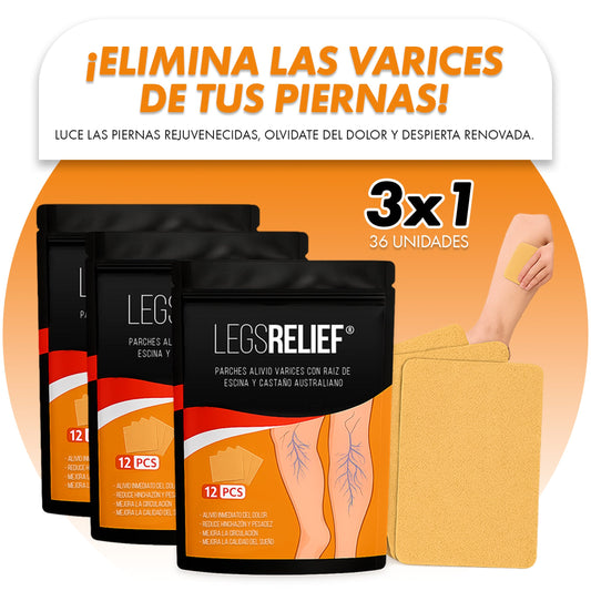 Parches Alivio Varices con Raiz de Escina y Castaño  Australiano
