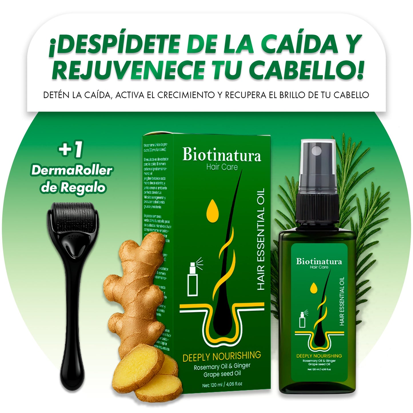 Tónico Capilar AntiCaida con Extracto de Romero Australiano - Biotinatura©