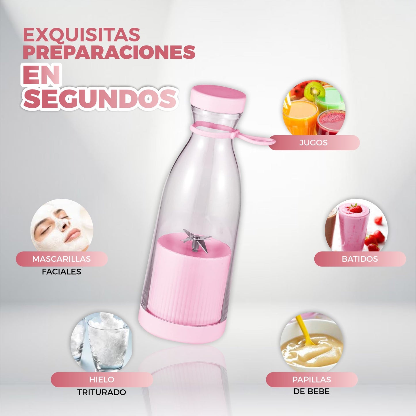 Potente Licuadora Portátil Multifuncional de Smoothie y Café - PowerMix©